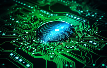 Security digital fingerprint identity technologyの素材