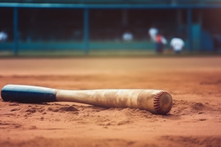 man ball athlete field player game baseball sport professional bat team. Generative AI.の素材