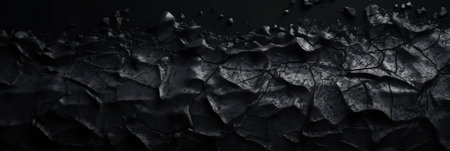 rough texture cement grey dark copy space friday abstract background grunge black black. Generative AI.の素材