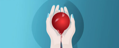 donor give donation life help world heart health day blood. Generative AI.の素材