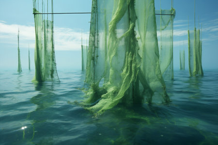 Algae water farm nature spirulinaの素材