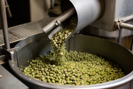 tanks machinery factory industry liquid production olive oil food industrial. Generative AI.の素材