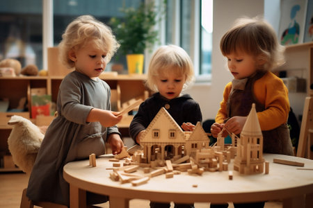 Girl playful preschool educational children little game nursery kindergarten development person toyの素材