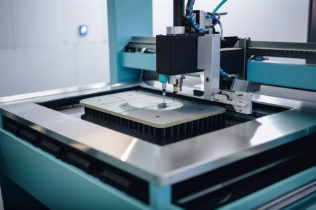 solar renewable engineering manufacturing panel technology production industry energy equipment. Generative AI.の素材