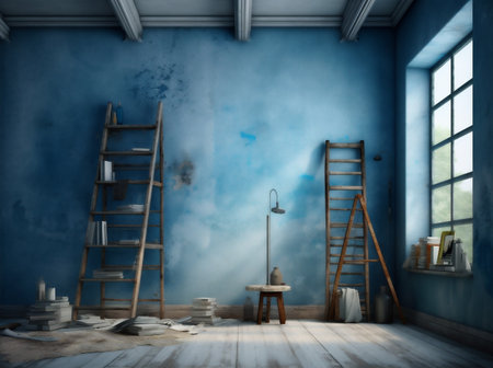 paint creative art workspace tool artist workshop craft artistic design. Generative AI.の素材