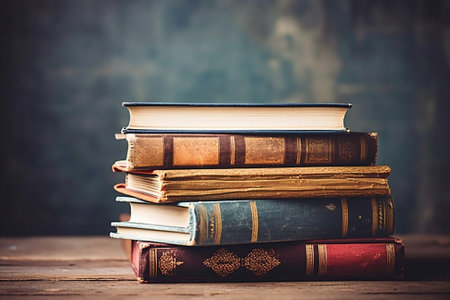 Library background studying literature book educationの素材