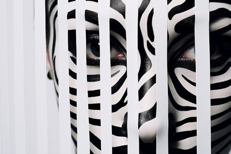 Woman person female makeup face beauty young portraitの素材