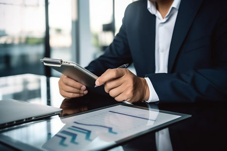 Man technology professional businessman business office personの素材
