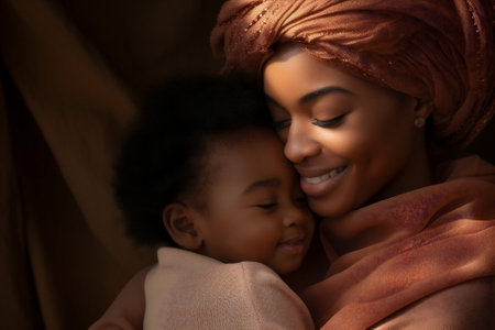 Woman mother daughter childhood girls person love young female portrait family little childrenの素材