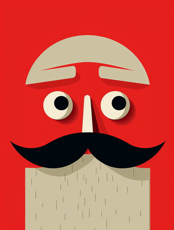 man face design cartoon illustration person character icon hat funny maleの素材