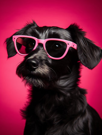 Domestic dog pets puppy portrait cute animalの素材