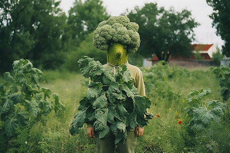 Food vegetarian healthy green fresh vegetables organicの素材