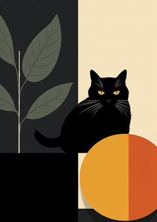 Domestic cat animals pets cute backgroundの素材