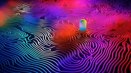 Line design texture futuristic pattern graphic wavy abstraction background modern template shape artの素材