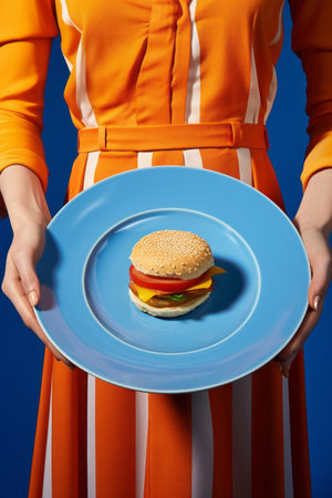 Cheeseburger eat food burger meal unhealthy hamburger sandwich diet meat fastの素材