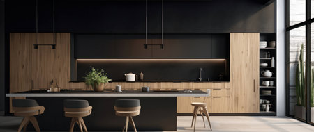 Home kitchen apartment design white luxurious interior architecture contemporary interior modernの素材