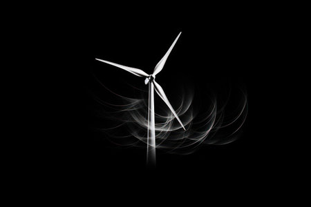 Power technology sky nature windmill electricity energy wind background environment turbineの素材