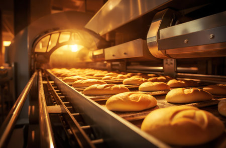 Food line bakery factory industrial productionの素材