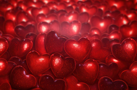 Love bokeh background shiny decor background light red valentine holiday abstract romanticの素材