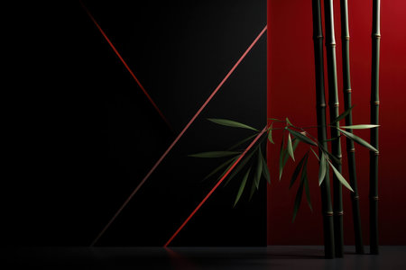 Japanese zen tropical green nature asia chinese background plant background bambooの素材