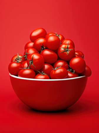 Juicy green healthy fresh food vegetables vegetarian tomato organic red ingredient background ripeの素材