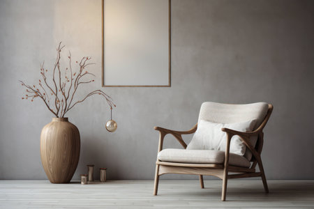 Style home furniture wall living background design floor room decorative modern interior interior whiteの素材