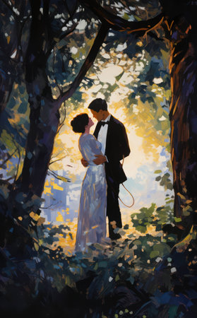 Woman man happy happiness love couple romantic man background woman young nature people beautyの素材