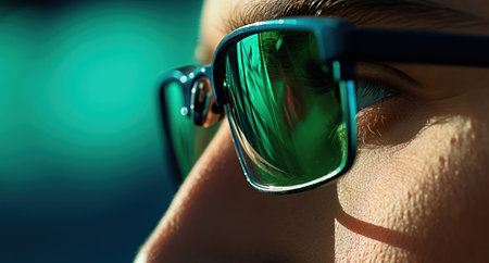 Woman beauty glasses stylish background young fashion background closeup sunglasses face woman portraitの素材