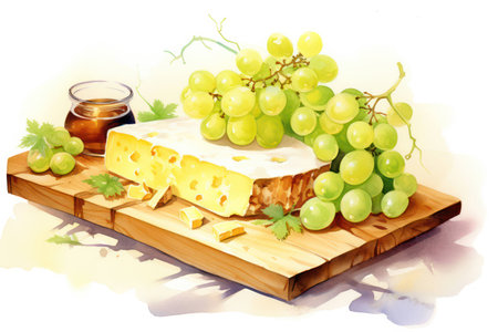 Gourmet grapes food tasty cheese italian slice appetizer cheddar healthy snack dairyの素材