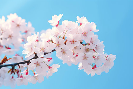 Beauty pink spring nature background branch season sakura japan blooming blossoms tree flowerの素材