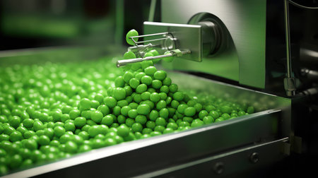 Vegetables peas raw organic bean healthy closeup fresh vegetarian diet background green seed foodの素材