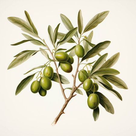 Oil background healthy green organic olive leaves food fresh fruit nature plantの素材