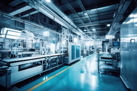 Indoors computer interior energy interior horizontal background mechanical new work power manufacture warehouseの素材