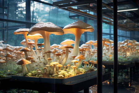 Forest mushroom beautiful season macro fungus background closeup autumn nature backgroundの素材