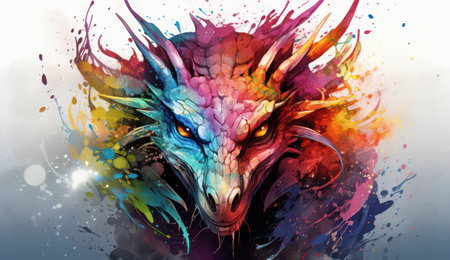 Art mammal wildlife symbol wild nature head background animal illustration graphic fantasyの素材