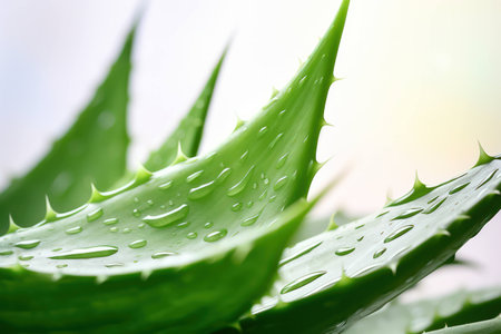 Rain nature green dew wet closeup plant background leaves water dropの素材