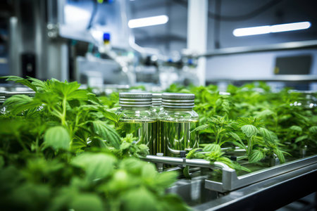 Leaf research green experiment agricultural background plant nature laboratory growth biologyの素材