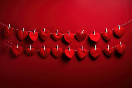 Love decorative background valentine red holiday day background white celebration romantic symbol heartの素材