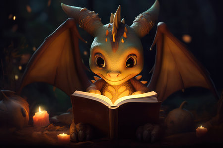 Education paper magical literature read light books old dark antique black fantasy art backgroundの素材