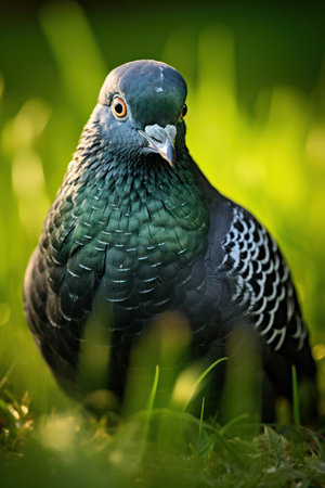 Nature grey wildlife animal pigeon beak feather background birds dove wild portrait closeup colorfulの素材
