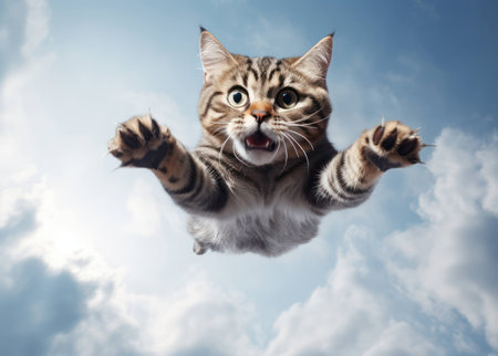 Playful fluffy fur beautiful cute tabby background pets animal kitten feline catの素材