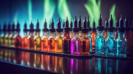 Health vaping cigarette bottle smoker vapor smoke electronic background liquid equipment atomizerの素材