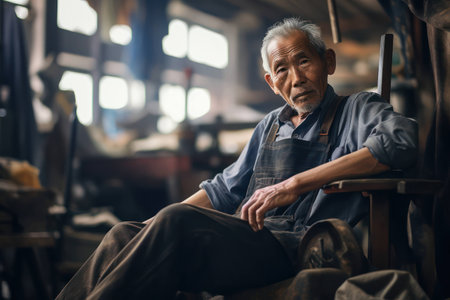 Background man smile portrait male senior elderly happy asia face man person asian old adultの素材