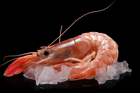 Freshness fresh meal seafood shrimp crustacean red gourmet background food prawnの素材