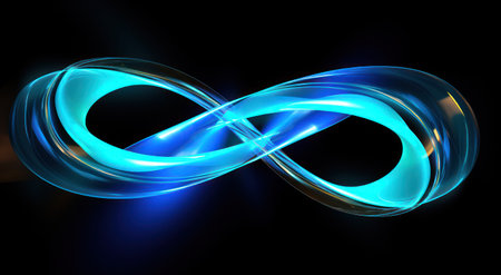 Dynamic Glow: Vibrant Neon Wave in Endless Motionの素材