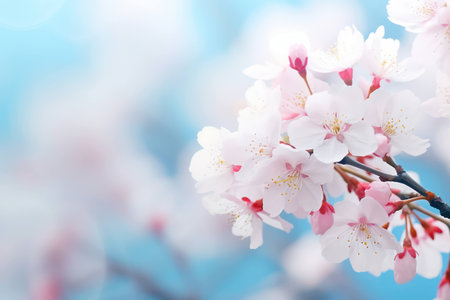 Branch blooming tree blossoming flower plant pink background spring season nature sakura background japanの素材