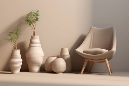 House home interior wall interior background furniture room living table design modern styleの素材