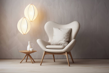 Style design room interior background modern house interior home decor armchair furnitureの素材