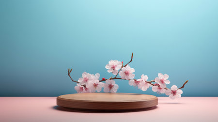 Pink Blossom Beauty: Delicate Sakura Cherry Tree Blooming in Fresh Spring Nature, Close-up of White Floral Petals on Branchの素材