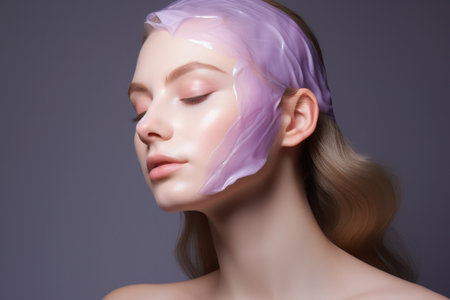 Soothing Beauty: A Young Womans Cleansing Therapy.の素材